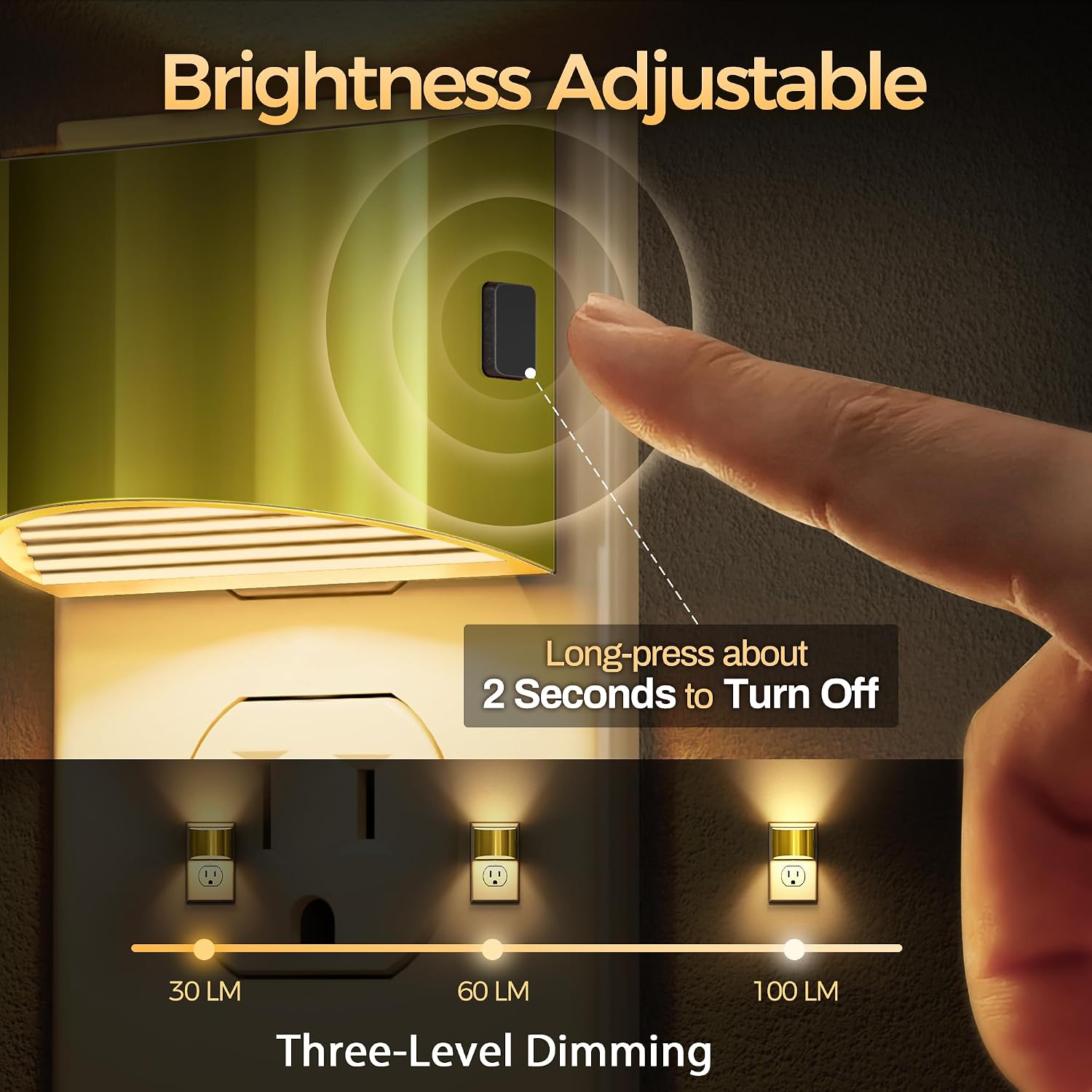 DORESshop Night Light, Night Lights Plug into Wall, Adjustable, 3000K