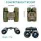 ZIYOUHU Binoculars Small Compact Light Binoculars, Suitable for Adults and Children Bird Watching Travel Sightseeing, Waterproof Lightweight Small Binoculars, with Clear Low-Light Vision (Camo)