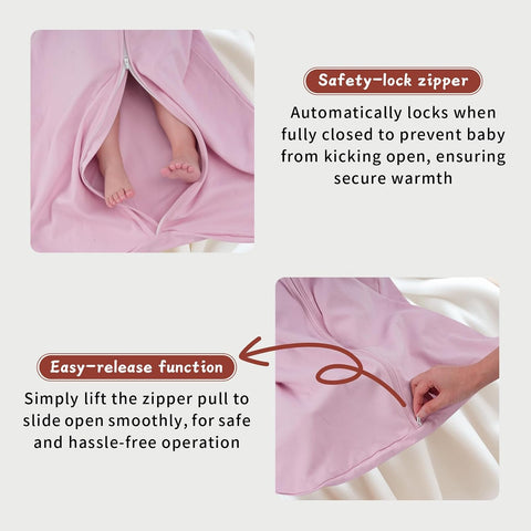 Baby Sleep Sack 12-18 Months, 100% Cotton Wearable Blanket, 0.5 Tog, 3 Pack