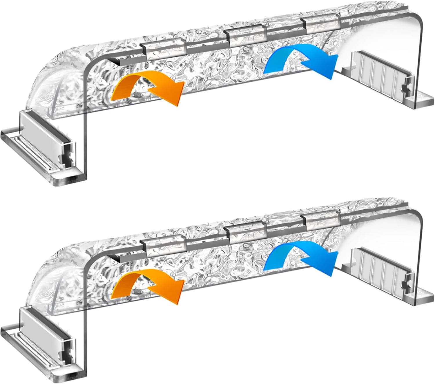 9-15.5 Inch Adjustable Air Vent Deflectors, Magnetic Air & Heat Deflector