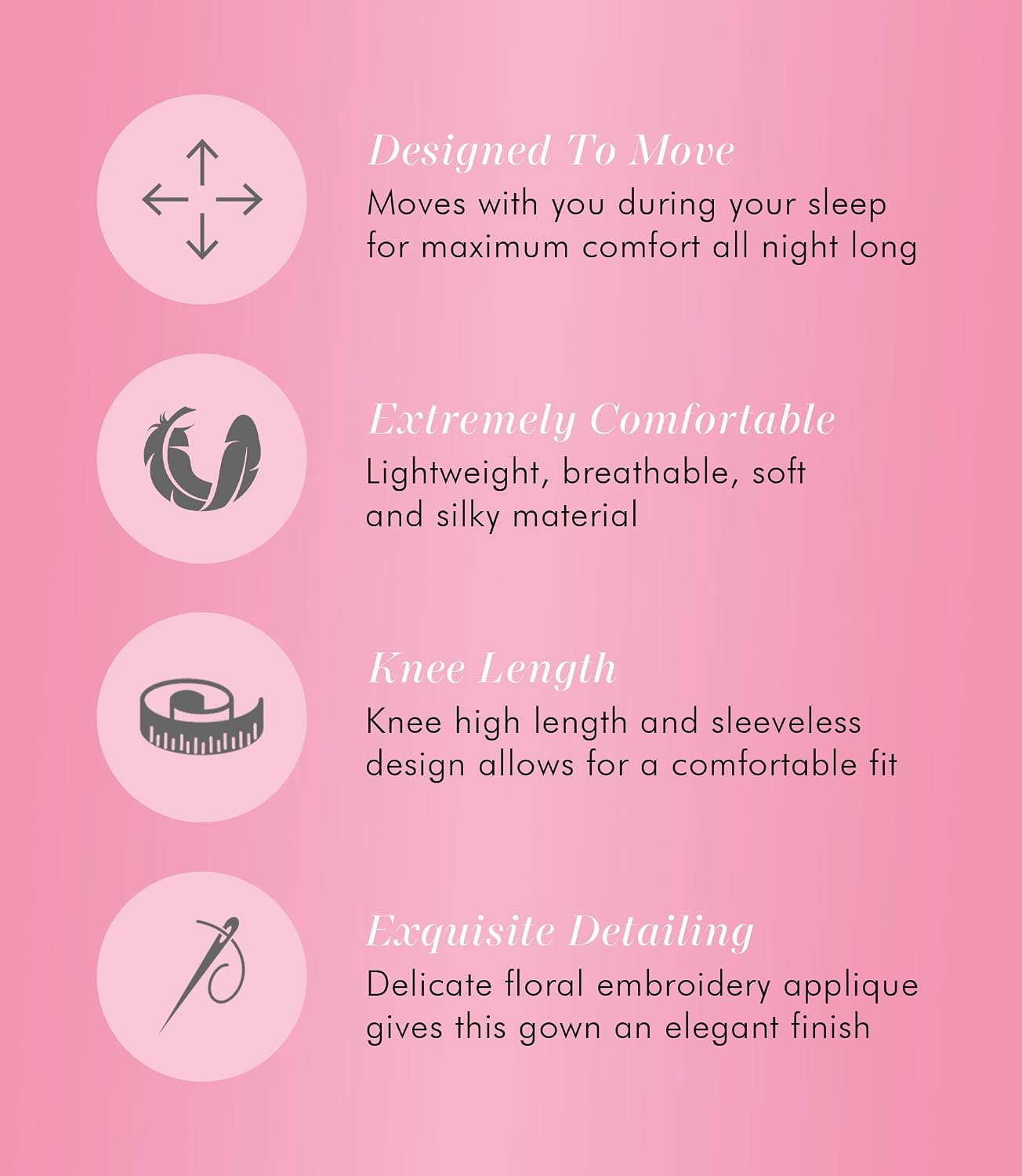 Exquisite Form Women's 30107 Nylon Tricot Sleeveless Short Knee Length Nightgown