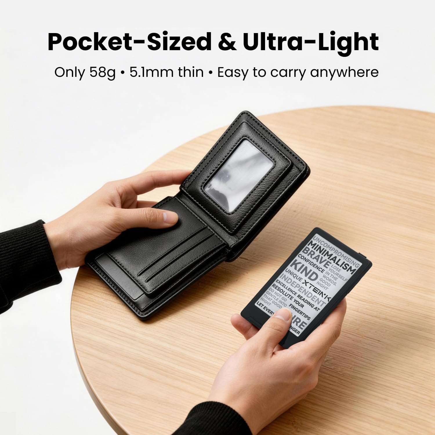 XTEINK X3 3.7" Pocket E-Ink eBook Reader, Mist Gray