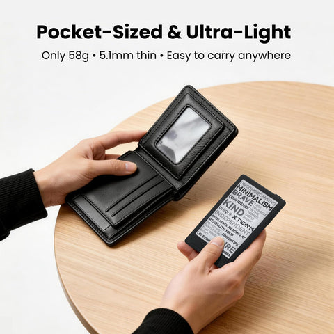 XTEINK X3 3.7" Pocket E-Ink eBook Reader, Mist Gray