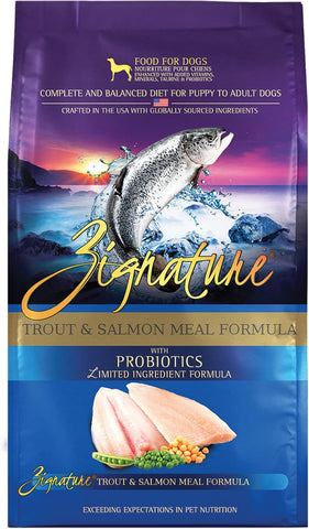 Zignature Trout & Salmon Limited Ingredient Formula Dry Dog Food 4lb