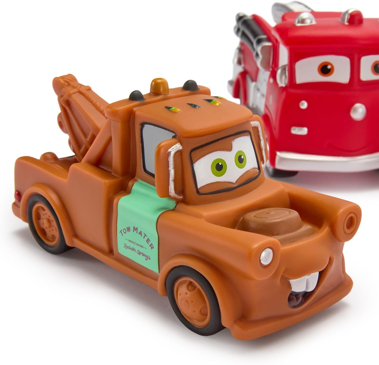 Disney Store Official Pixar Cars Bath Toys Set - Includes 5 Detailed Toys with a Straining Storage Bucket - Bath Time Fun & Water Play Set for Kids