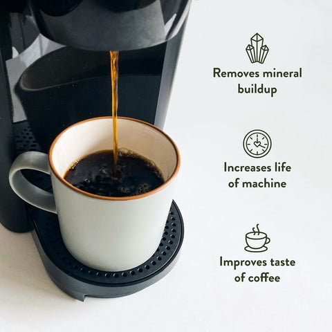 Universal Descaling Solution for Keurig, Nespresso, Breville, DeLonghi & Ninja (2 Uses) – Professional Coffee Descaler & Cleaner – Removes Limescale to Restore Flow & Temp – Odorless & Residue-Free