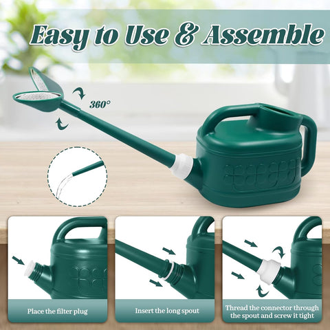 1 Gallon Watering Can, Outdoor Watering Can, Long Spout Water Can