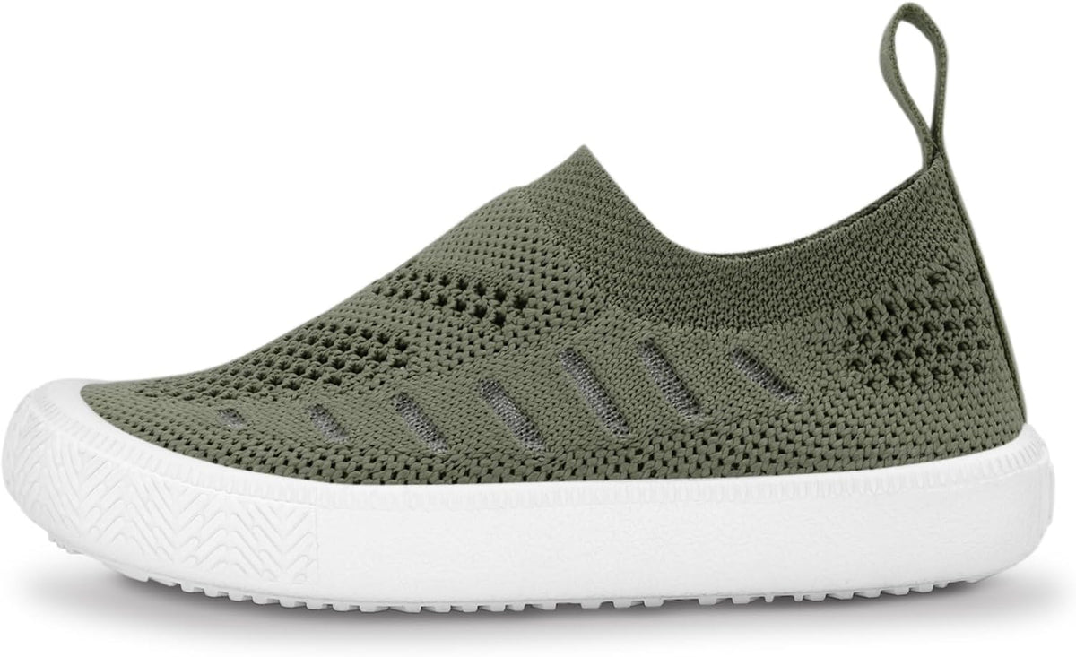 JAN & JUL Slip-on Knit Shoes, Machine Washable and Lightweight Sneakers for Toddler Boys and Girls