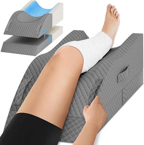 TranquilRelax Leg Elevation Pillows for After Surgery, Full Grey