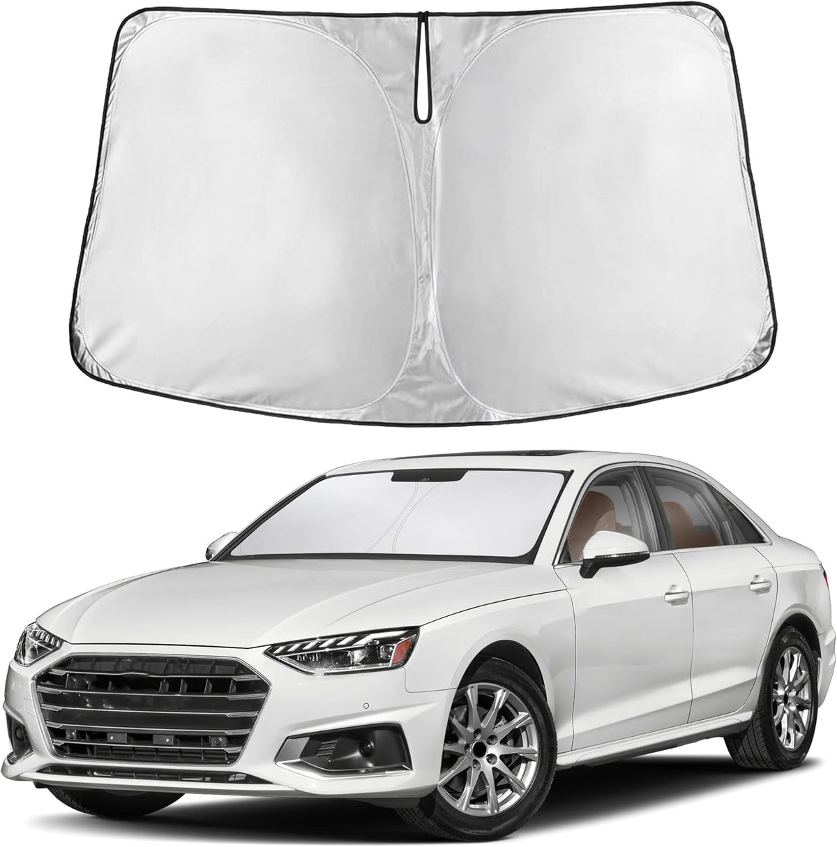 EcoNour Windshield Sunshade Compatible for Audi A4 2017-2023 2024 2025