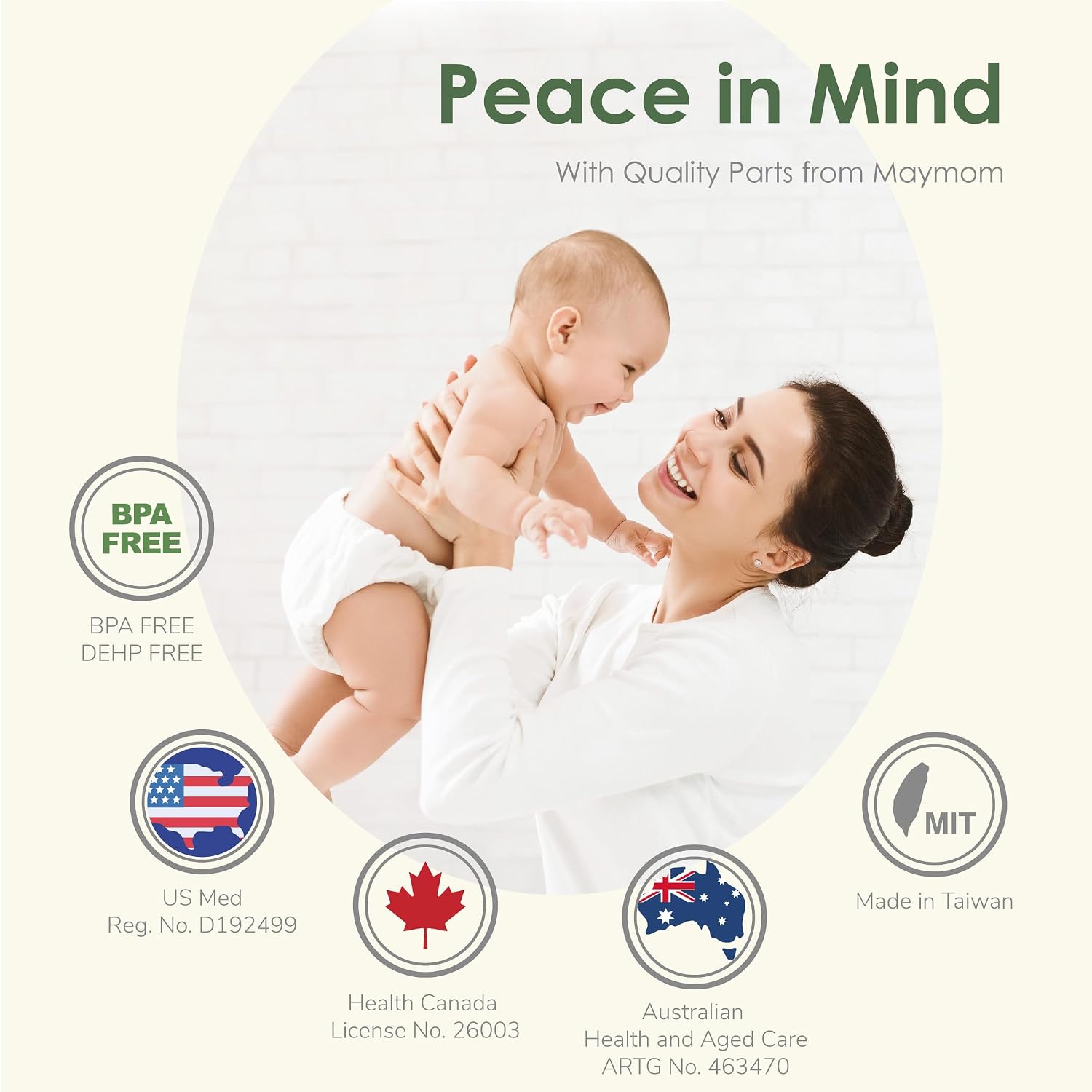 17mm Maymom MyFit Shields Saucer Series Compatible with Medela Breast Pump- PersonalFit, Freestyle, Harmony, Maxi, Freestyle Flex Connector; Connect to Maymom Widemouth/Narrow Connector, 2pcs