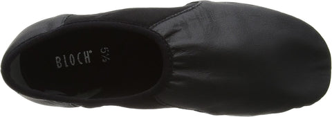 Bloch Girls Neo-Flex Leather Neoprene Slip-On Jazz Dance Shoes, EVA Outsole
