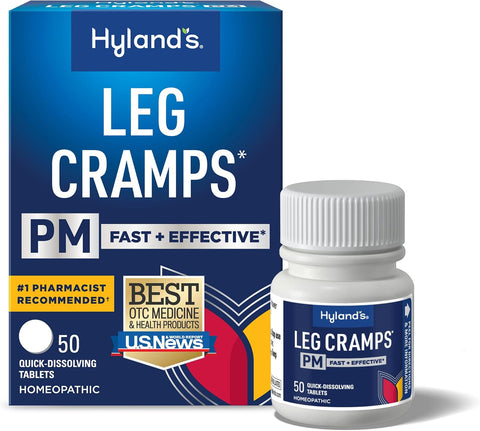 Hyland's Leg Cramps PM for Nighttime Pain Relief, 50ct