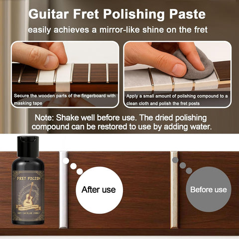 1DFAUL 9pcs Guitar Cleaning Maintenance Kit, Deep Cleaning & Restores Shine