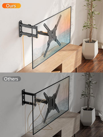 ELIVED Full Motion TV Wall Mount for 26-60" TVs, Max VESA 400x400, 77 lbs.
