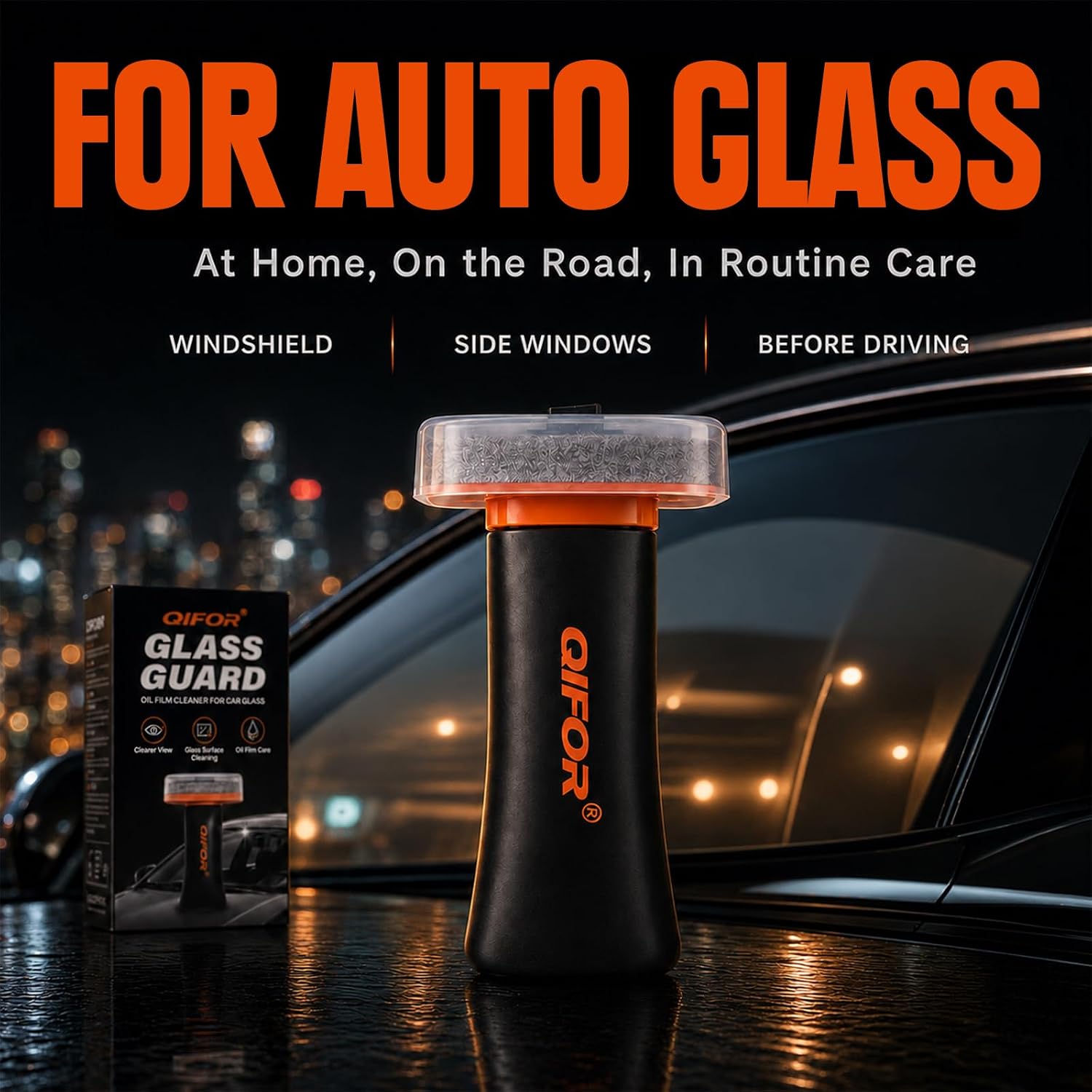 QIFOR Oil Film Remover for Car Windshields and Windows