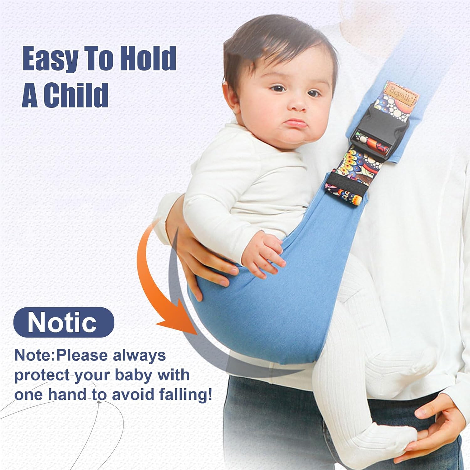 Baby Sling Carrier,Baby Sling Carrying 10-30 lbs(Black)
