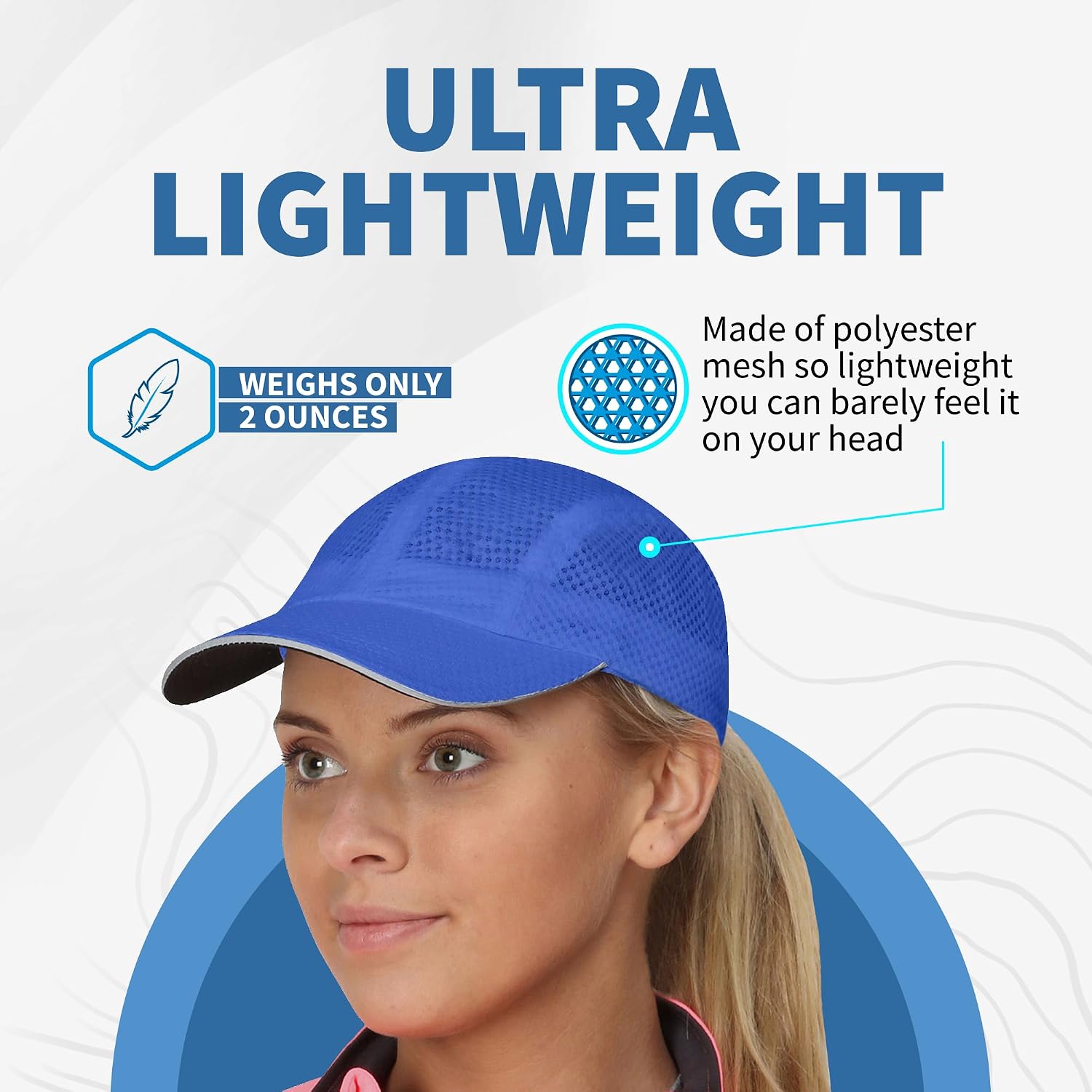 TrailHeads Women's Race Day Running Hat, Sports Cap with Reflective Trim