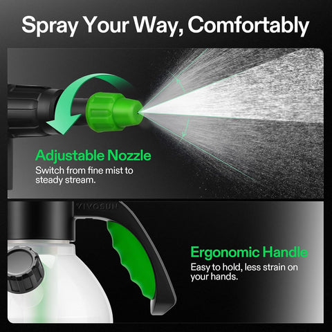 VIVOSUN 70oz Pump Sprayer, Portable Water Spray Bottle