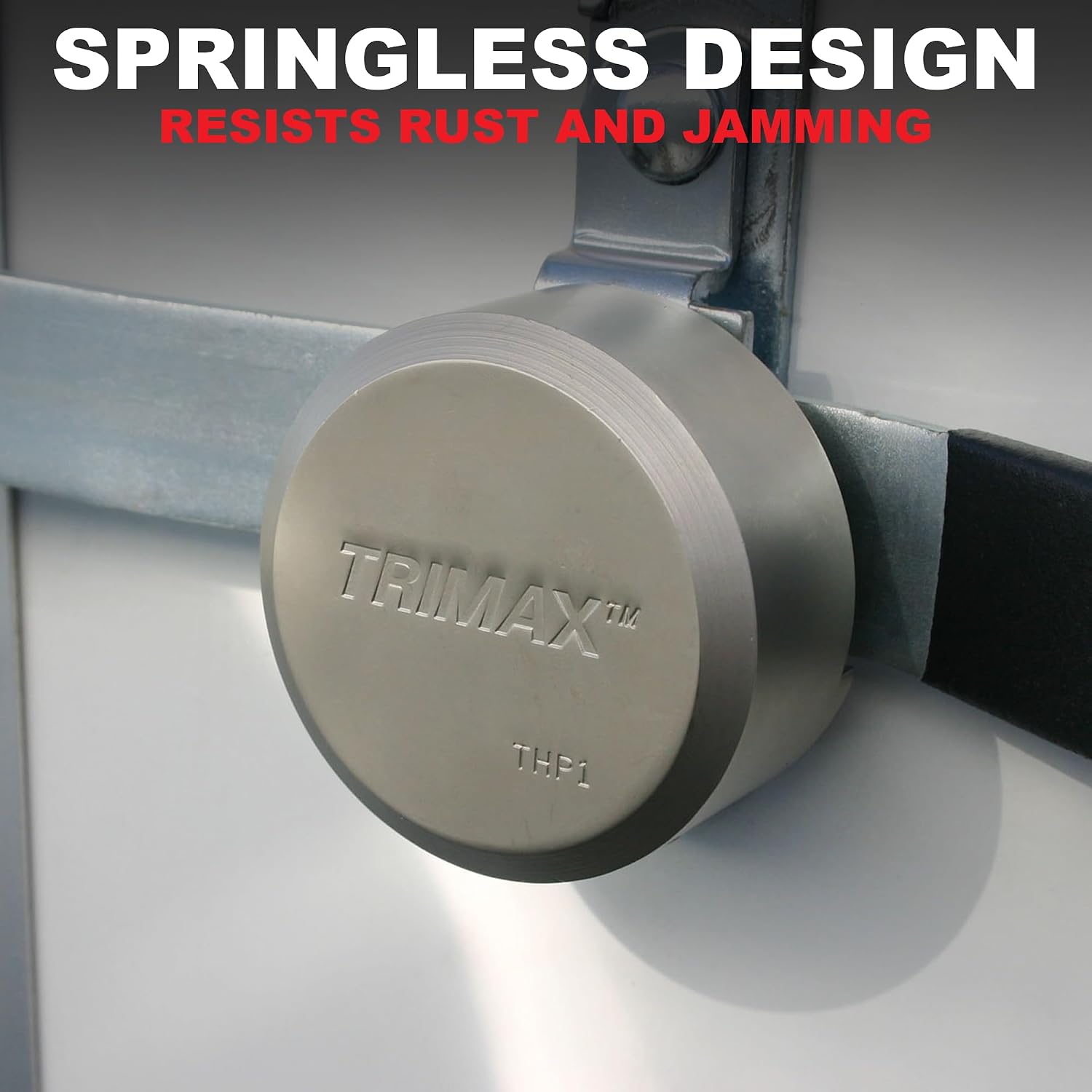 TRIMAX THP3XL - Trailer Door Lock (3 Pack Keyed Alike) - Shackleless Puck Lock for Trailers, Universal Fit, Weather Resistant
