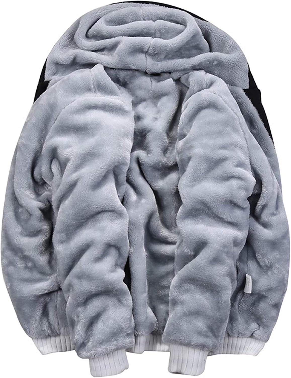MACHLAB Men's Pullover Winter Workout Fleece Hoodie Jackets Full Zip Wool Warm Thick Coats