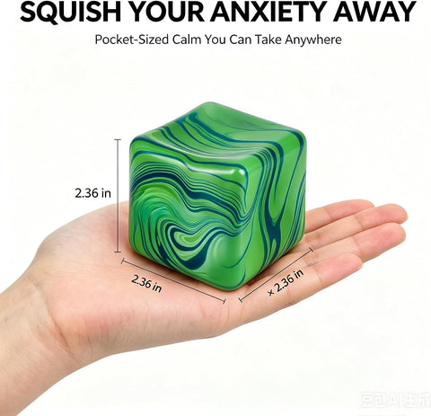 1 Pack Fidget Toys Squishy Stress Cube, Stress Balls for Kids Adults Squishies Stress Relief, Sugar Sensory Toys for Kids with Autism, Fidgets for Classroom Prize Toys