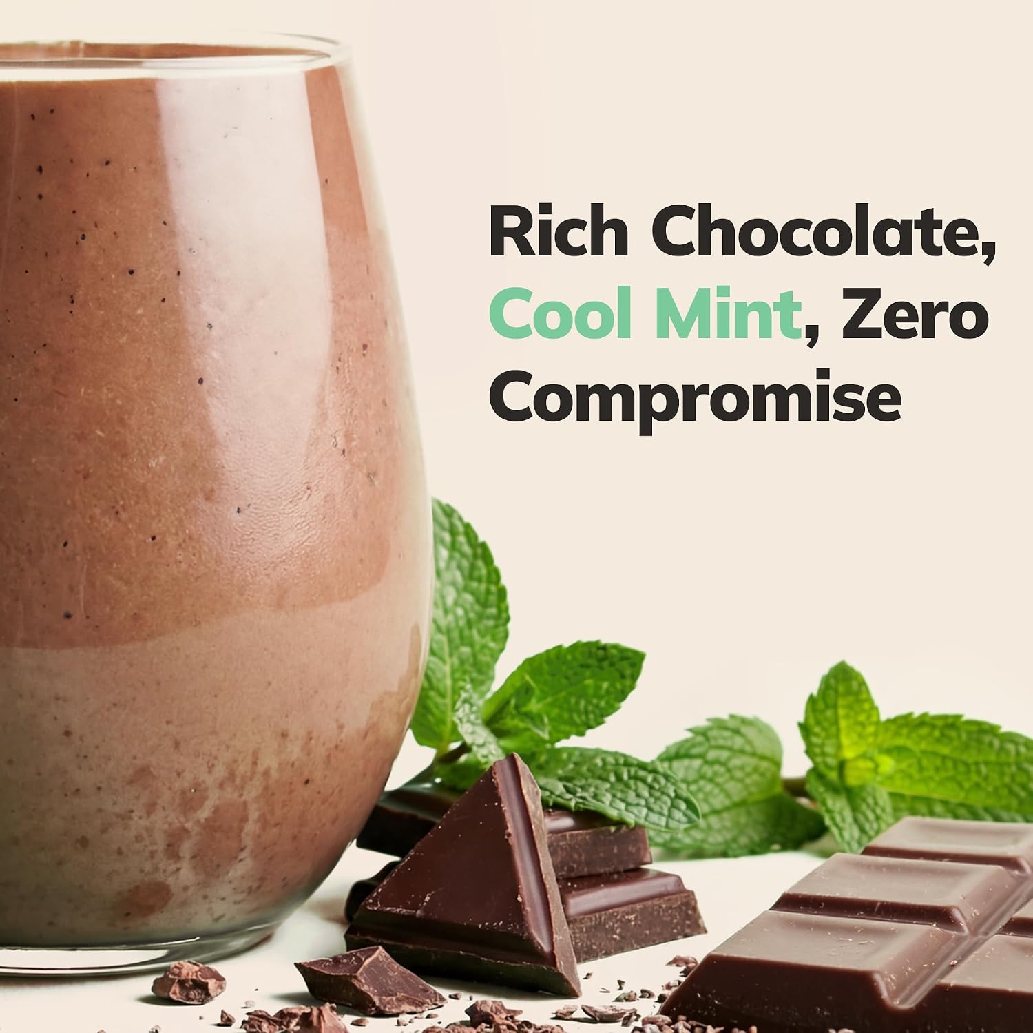 Ka’Chava Whole Body Meal Shake Chocolate Mint 2 lb – Vegan Protein Powder with 85+ Superfoods & Greens – Plant-Based Meal Replacement with Probiotics & Digestive Enzymes – Gluten & Dairy Free