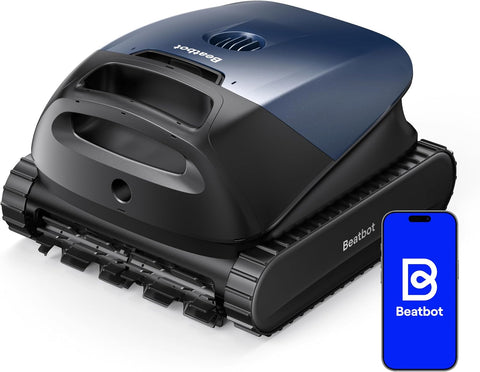 Beatbot Sora 10 Cordless Pool Vacuum Robot for Inground & Above Ground Pools, 6800 GPH Suction, Floor/Wall/Waterline/Shallow Area Cleaning, Waterline Parking, 300 Mins Runtime Royal Blue