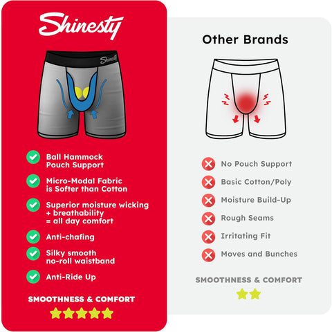 Shinesty Ball Hammock Boxer Brief - Pouch Underwear For Men with Fly