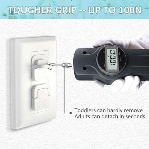 4our Kiddies Baby-Proof Outlet Covers(60 Pack) - Child Safety Electric Plug Protectors to Prevent Power Shock