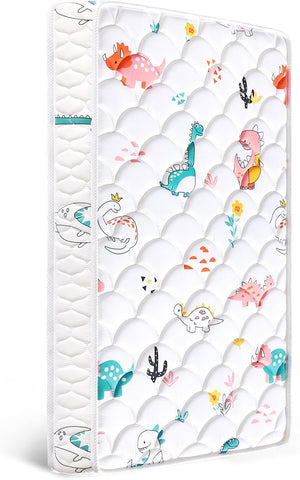 Letmxiu 5" Crib Mattress and Toddler Mattress, Firm, Hypoallergenic Crib Mattress, Fits Standard Crib and Toddler Bed