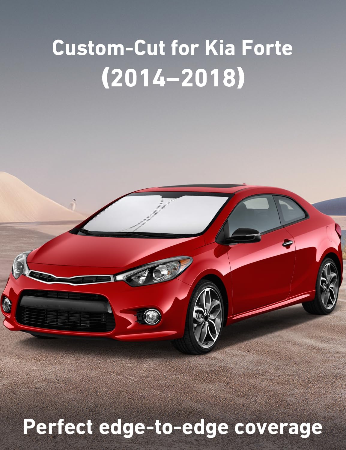 EcoNour Windshield Sunshade Compatible for Kia Forte 2014-2016 2017 2018