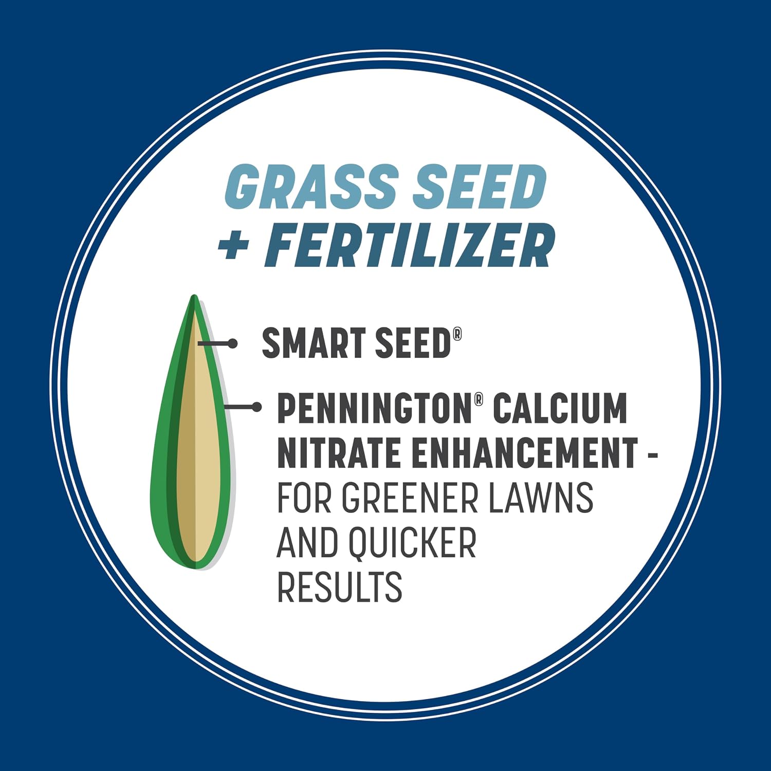 Pennington Smart Seed Kentucky Bluegrass Blend, Grass Seeds for Lawn, 3lb
