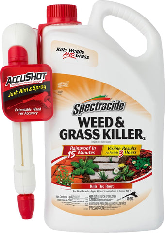 Spectracide Weed & Grass Killer with AccuShot Power Sprayer, 1.33 Gal