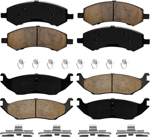 Detroit Axle - Brake Pads for 2006-2018 Dodge Ram 1500, 2007-2009 Durango