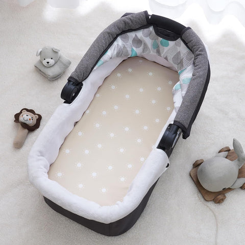 PHF 3 Pack Soft Bassinet Sheets, Rainbow Breathable Comfy Cradle Sheets for Baby Boys Girls Neutral, No Slip Universal Fit for Most Cradle and Bassinet Mattress, Rainbow