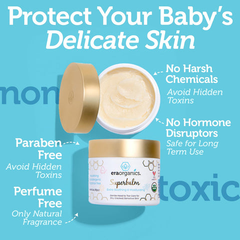 Superbalm USDA Organic Healing Ointment for Baby Eczema & Cradle Cap - 2oz