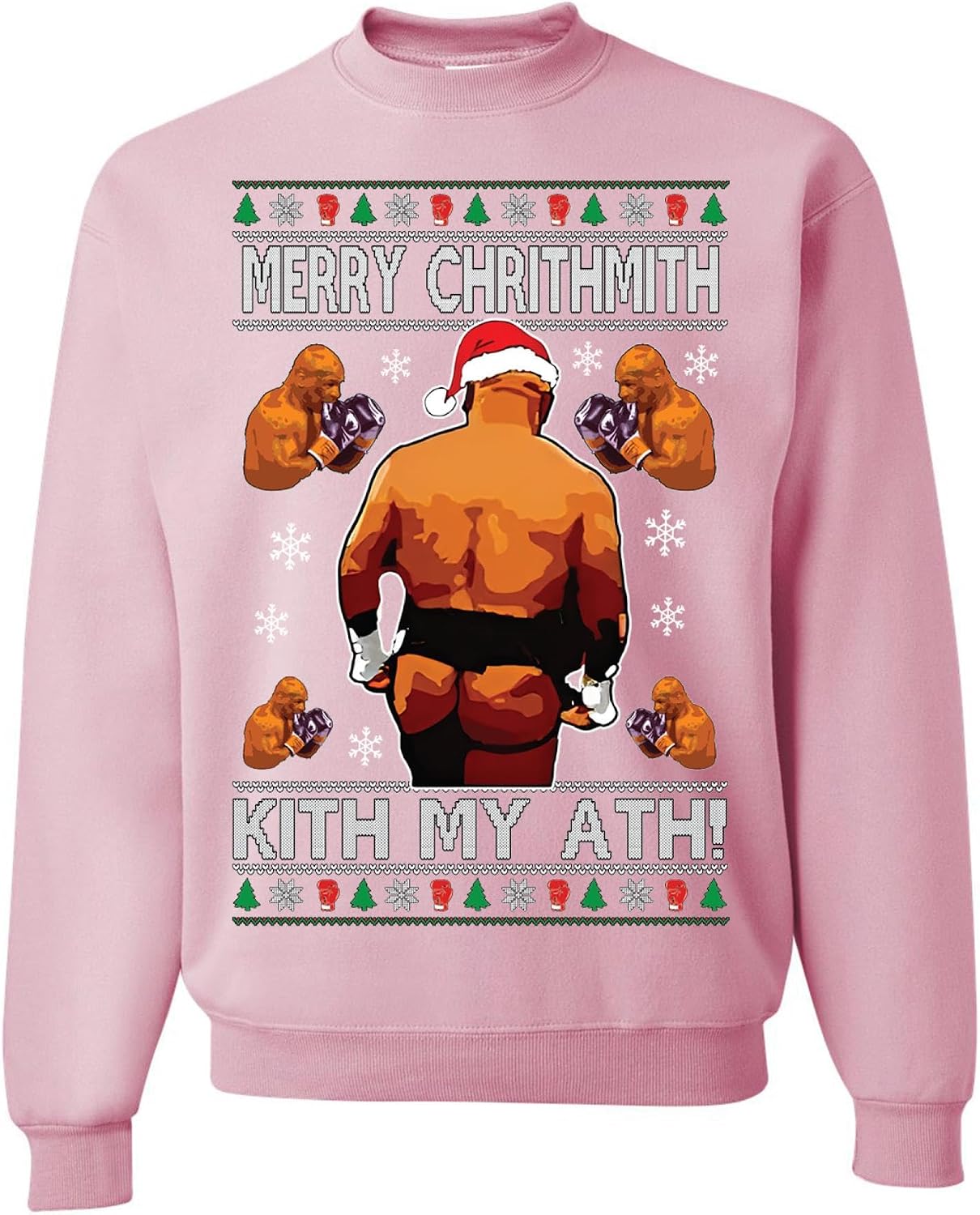 wild custom apparel Merry Chrithmith Kith My Ath Funny Ugly Christmas Sweater Crewneck Sweatshirt