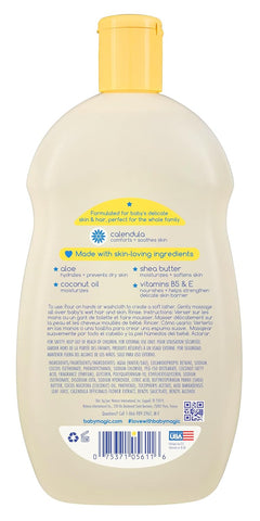 Baby Magic Moisturizing Hair & Body Wash, Soft Powder Scent, 16.5 Fl Oz