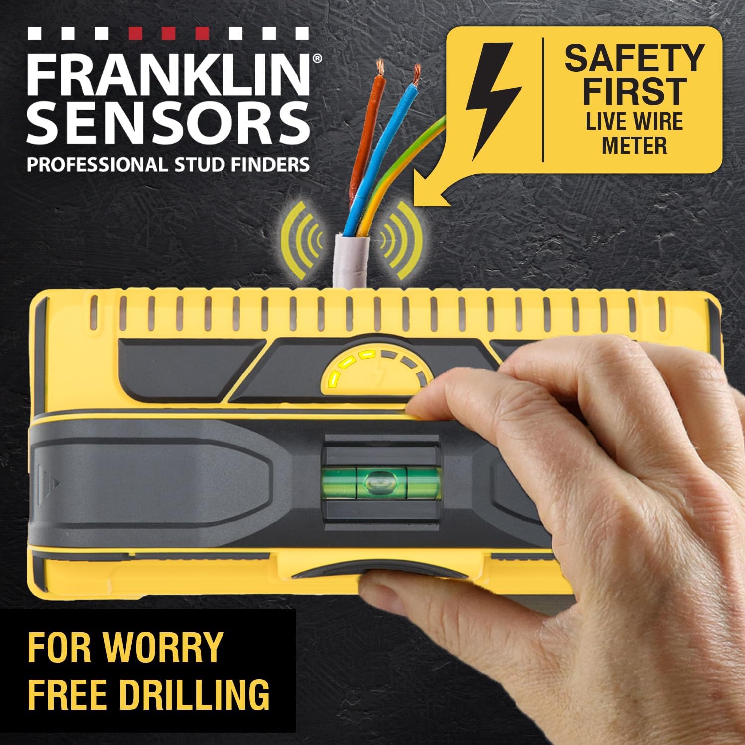 Franklin Sensors ProSensor M210 13-Sensor Stud Finder, Live Wire Detection