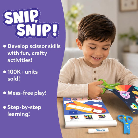 Skillmatics Snip Snip, Scissor Skills, Felt Craft Activity, Gift for Kids