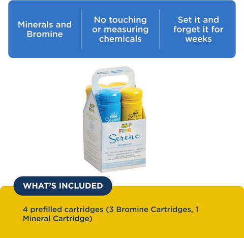 FROG Serene Replacement Mineral & Bromine Cartridge Kit - 3 Month Bundle