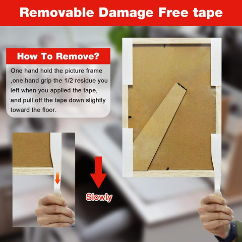 3M Double Sided Tape,1in X 9.85ft Heavy Duty Removable Mounting Tape