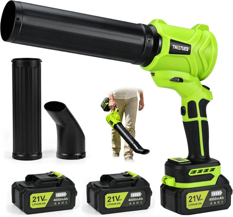 Cordless Leaf Blower Lightweight Handheld Blowers for Lawn Care, Green
