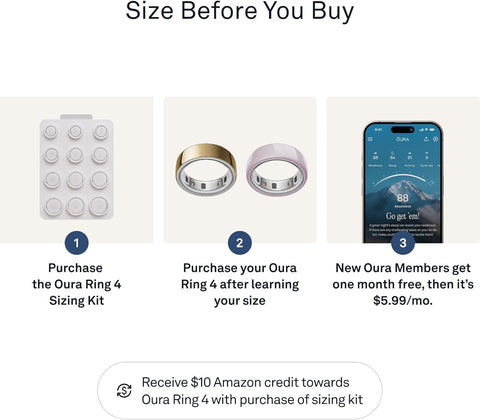 OURA Ring 4 Sizing Kit - Size Before You Buy the Ring 4