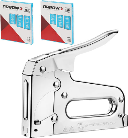 Arrow T50 Heavy Duty Staple Gun Kit with 3750 Pieces T50 Staples
