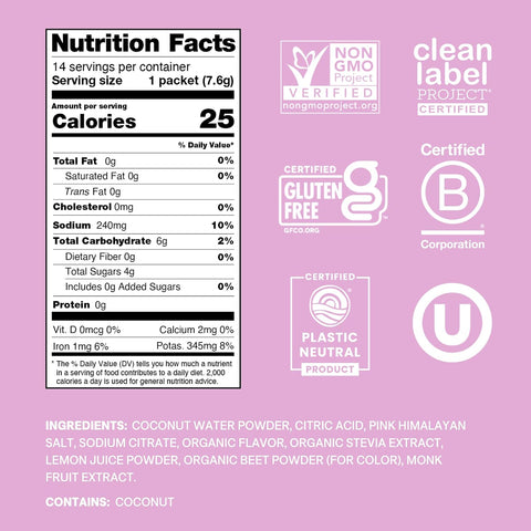 Cure Hydration - Electrolyte Drink Powder Watermelon 14 Packets