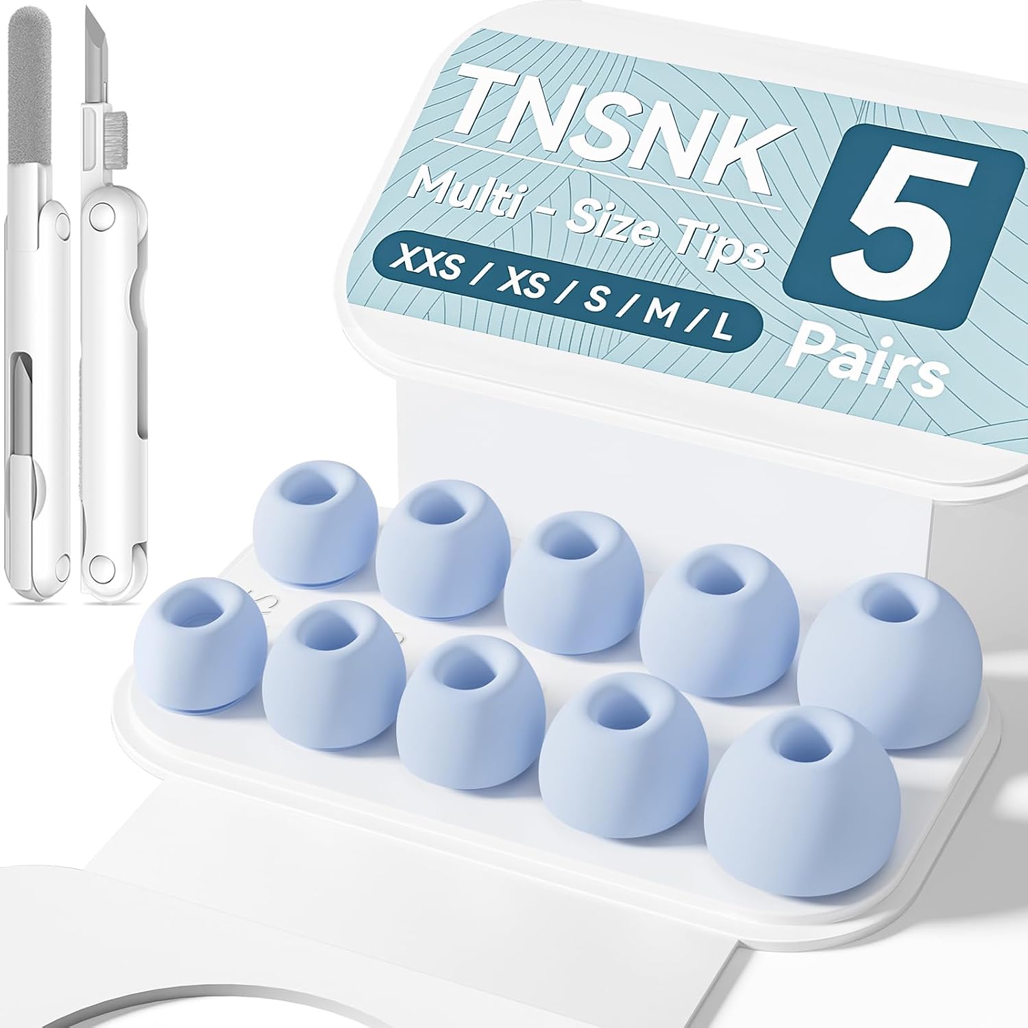 4 Pairs Replacement Ear Tips for AirPods Pro 1st /2nd(Y-Green)