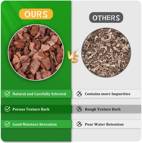 Legigo 2 Quarts Organic Orchid Bark, Orchid Potting Mix, Pine Bark