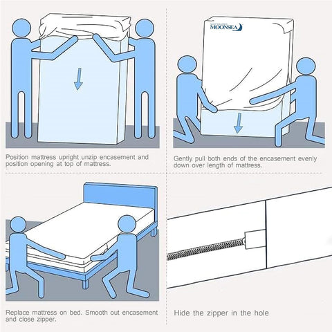 Twin XL Mattress Protector Zippered,Soft Terry Surface Mattress Encasement